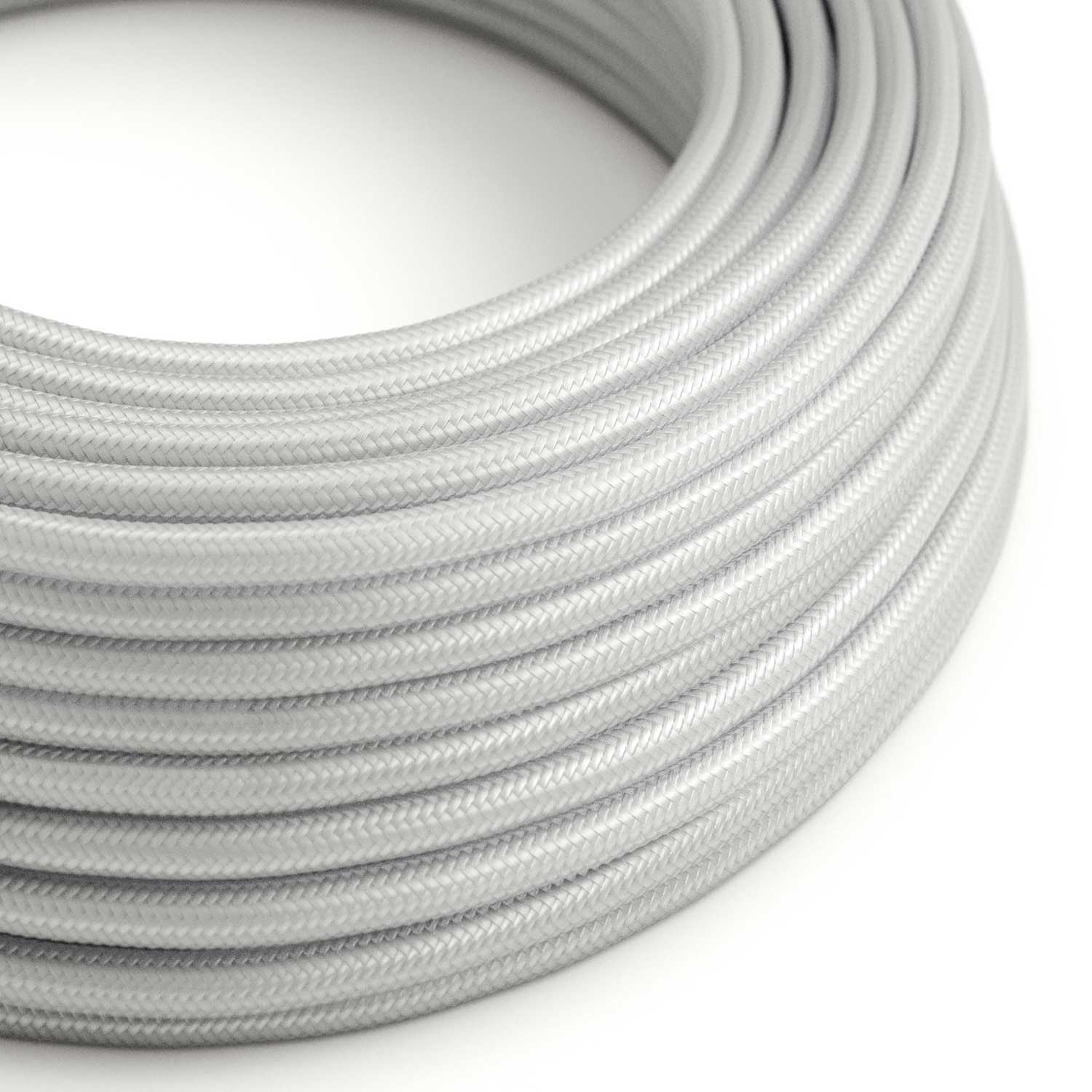 Cloth Covered Wire - Silver Rayon RM02 - UL Listed