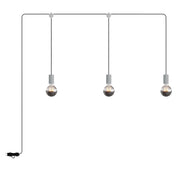 E-Snake Modulair Lampada da esterno IP65 portatile a 3 luci - Grigio ghiaccio