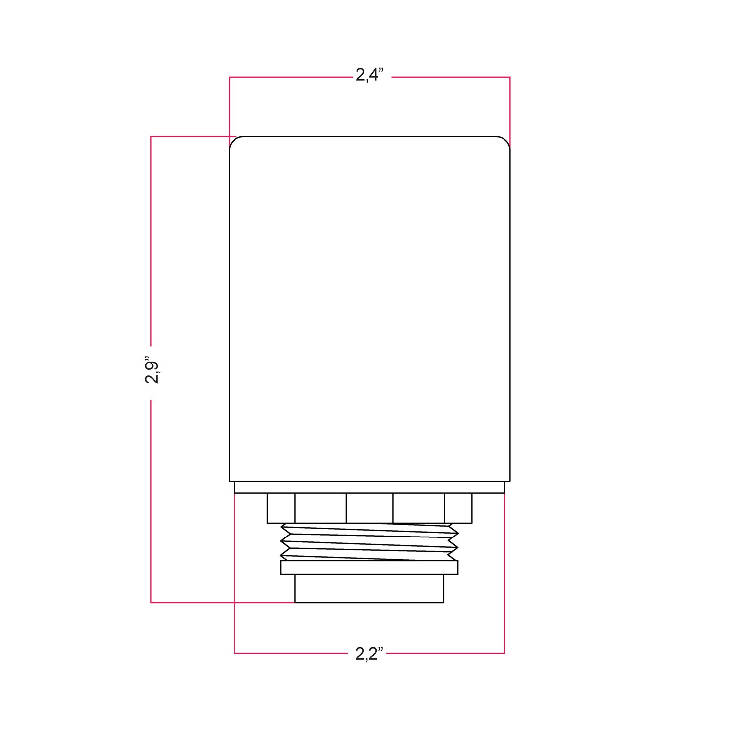 EIVA ELEGANT, E26 silicone socket kit for lampshade - suitable for wet locations - Black