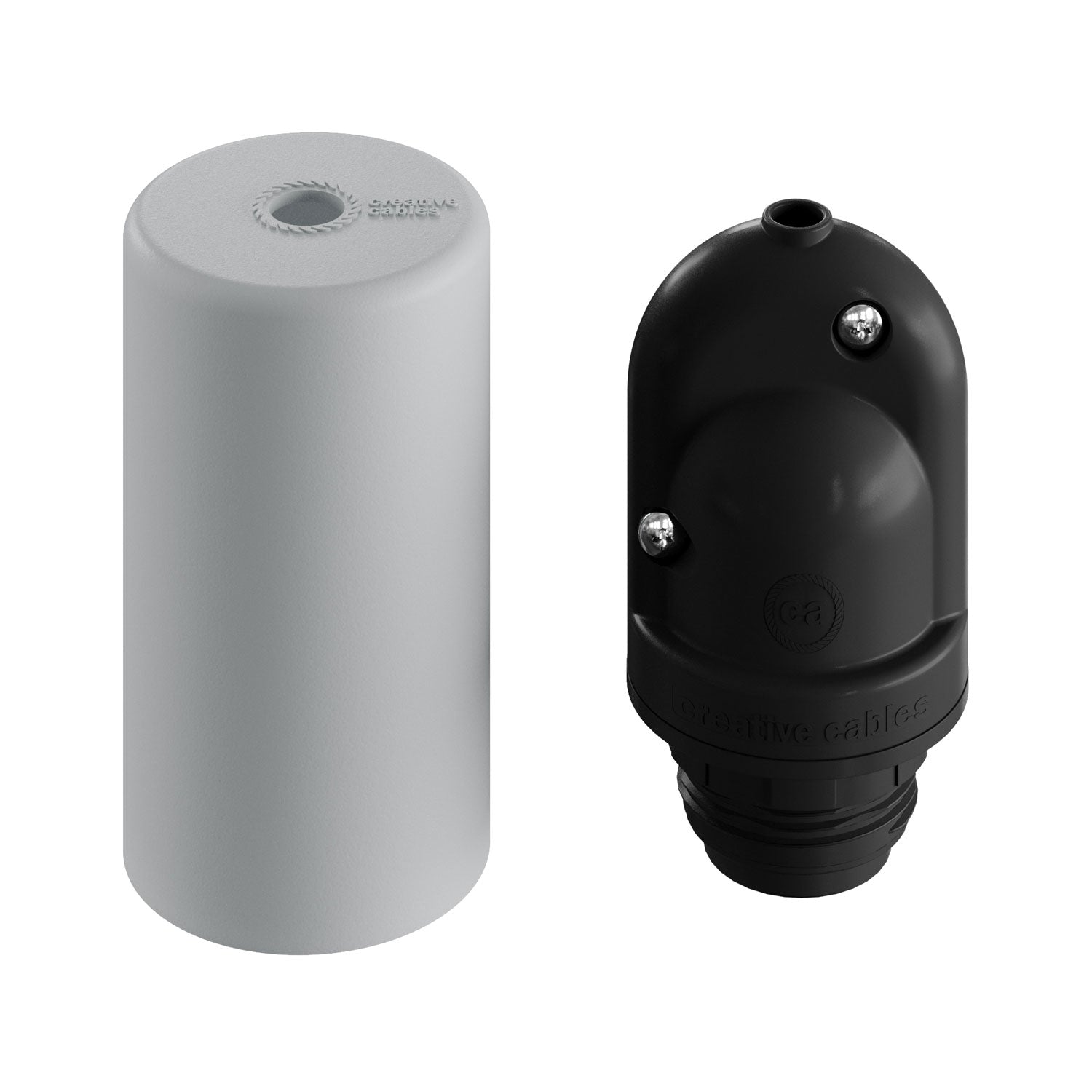 EIVA ELEGANT, kit portalampada per esterno E27 IP65 in silicone per sistema Modulair - Grigio ghiaccio