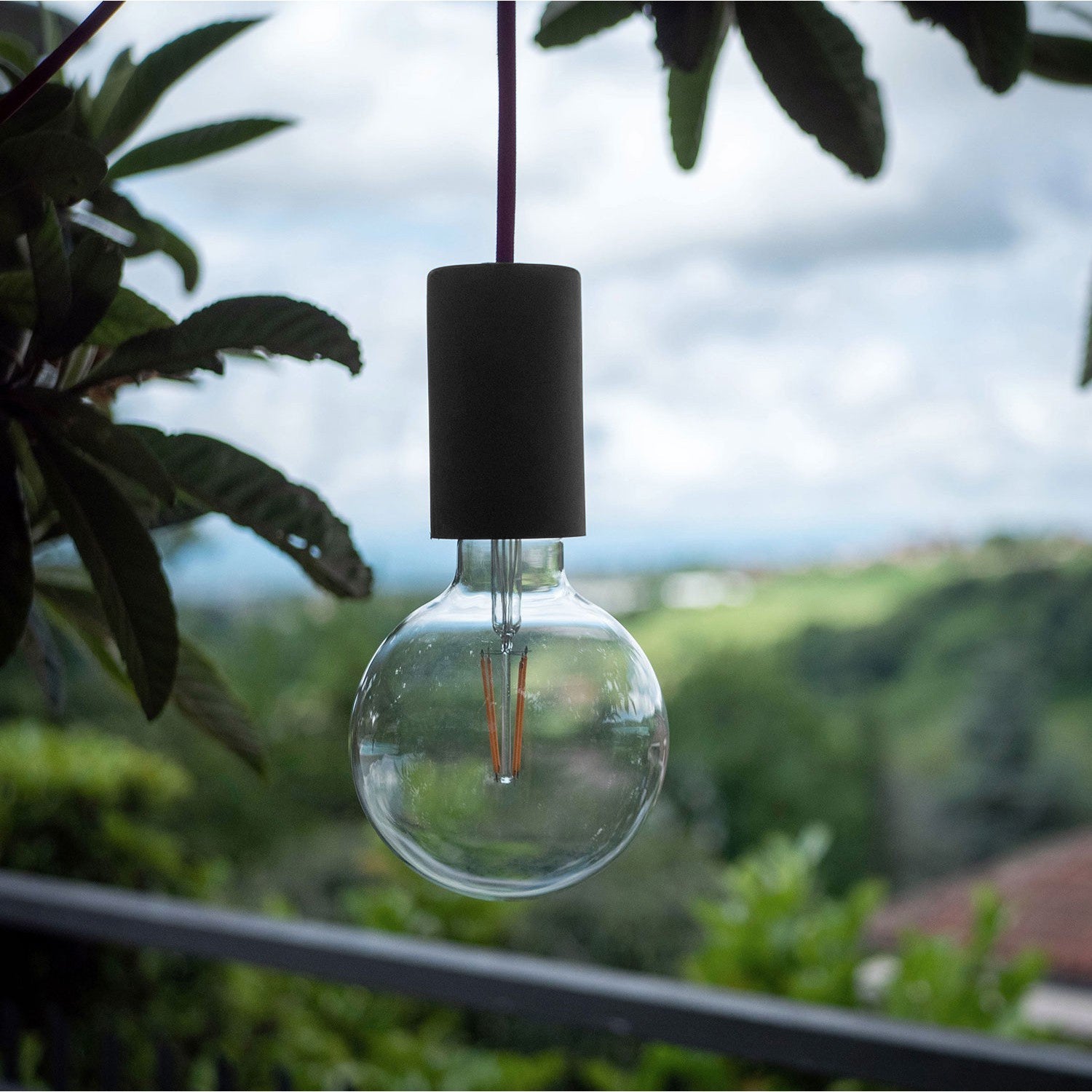 EIVA ELEGANT, kit portalampada per esterno E27 IP65 in silicone per sistema Modulair - Nero