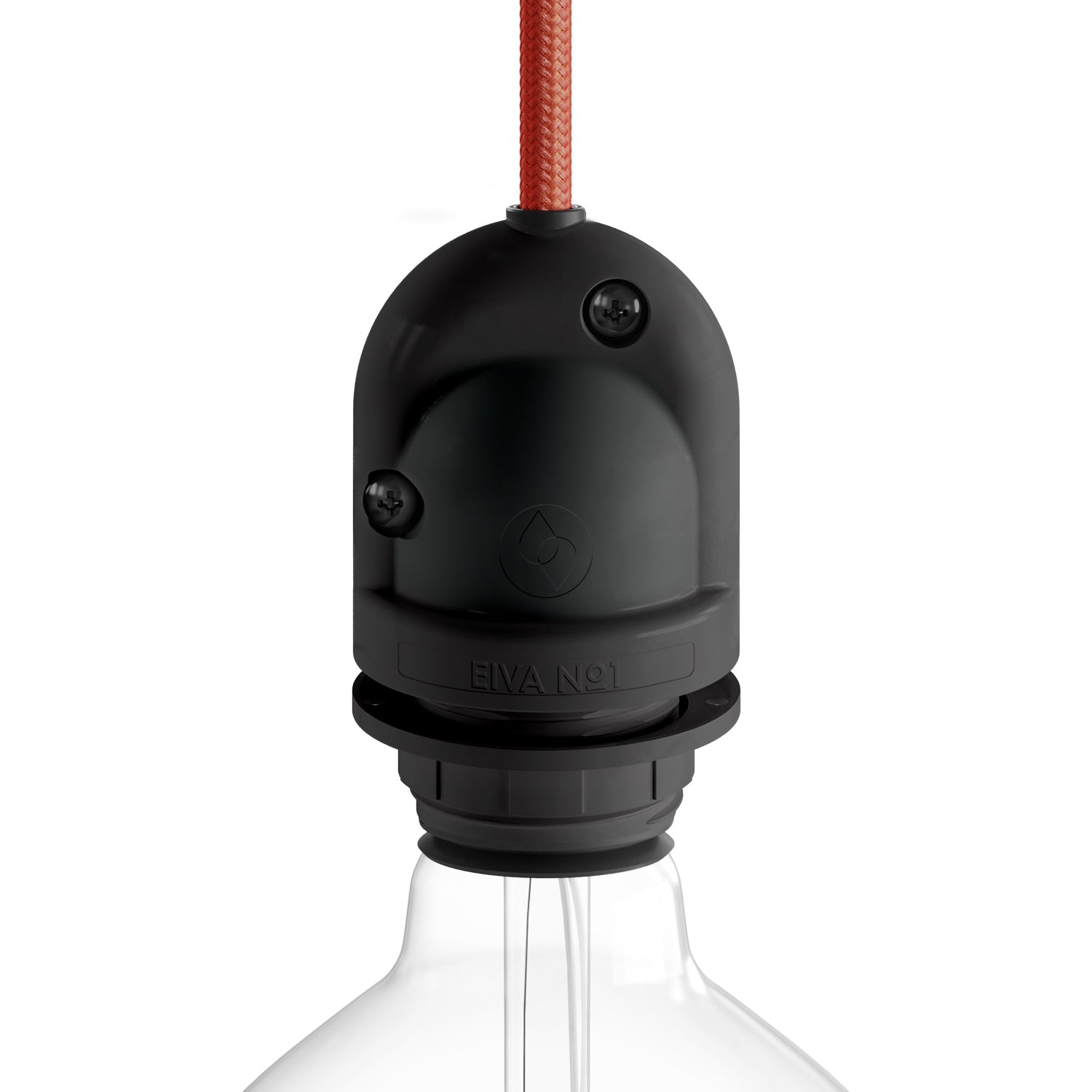 EIVA, the E26 socket suitable for wet locations - Black