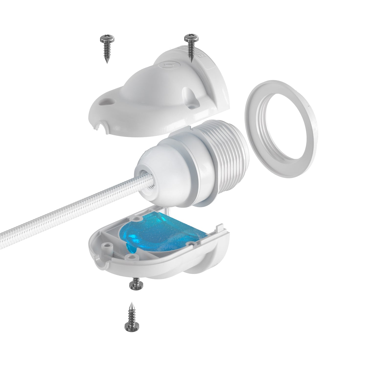 EIVA, the E26 socket suitable for wet locations - White