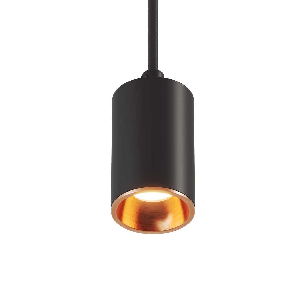 Faretto GU10 Spotlight LED Bispot - Nero / Rame satinato - Creative Cables