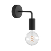 Fermaluce EIVA ELEGANT with L-shaped extension, canopy and socket for wet locations - Black