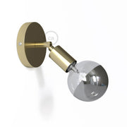 Fermaluce Metal 90°, the adjustable wall flush light - Brass
