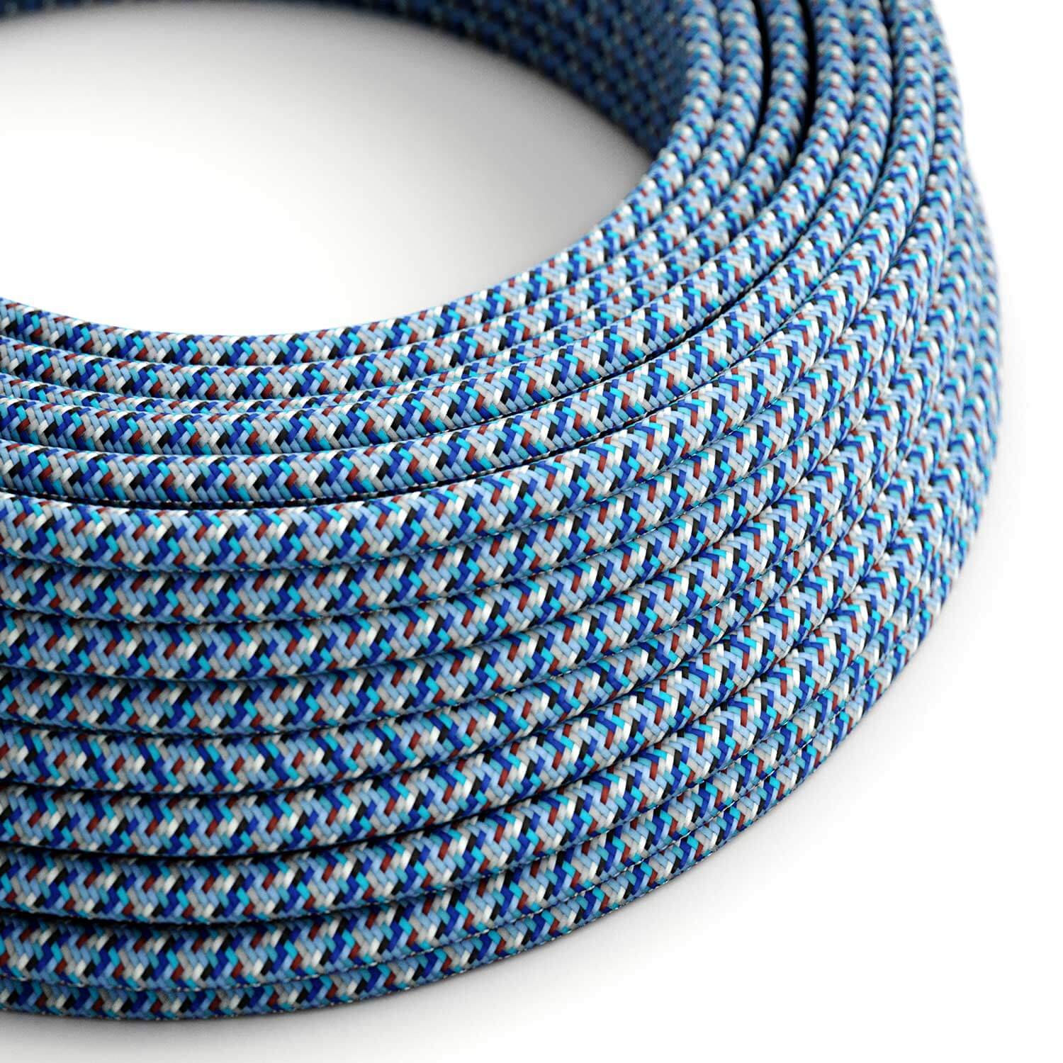 Filo elettrico ricoperto Pixel Palette Turchese - L'Originale Creative Cables, per luci fai-da-te personalizzate - RX03