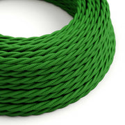 Green Rayon covered Twisted electric cable - TM06