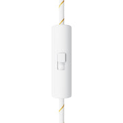 Interruttore unipolare a tirante di forma cilindrica con morsetto di terra - Bianco