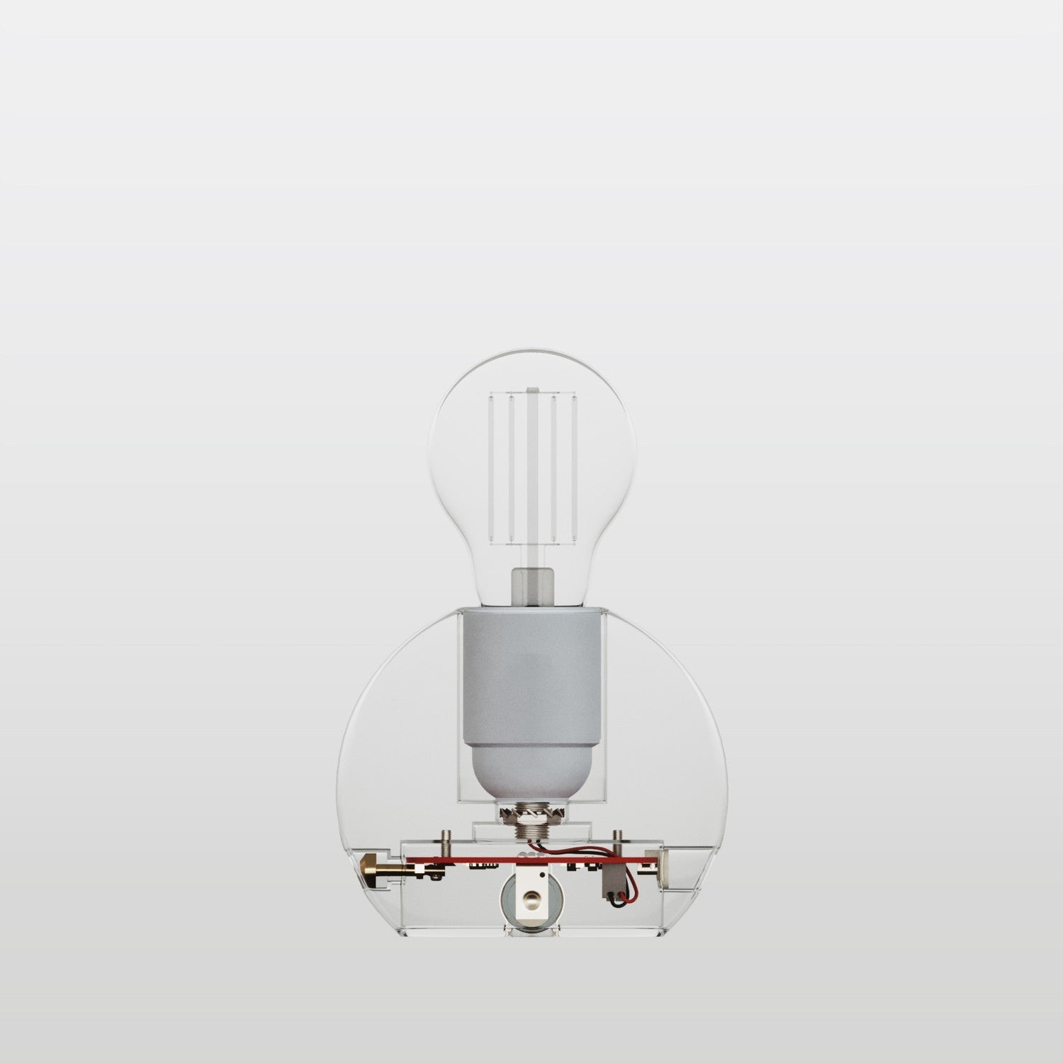 Kit elettronico per lampade a batteria 5V USB-C con portalampada E27 liscio - Bianco