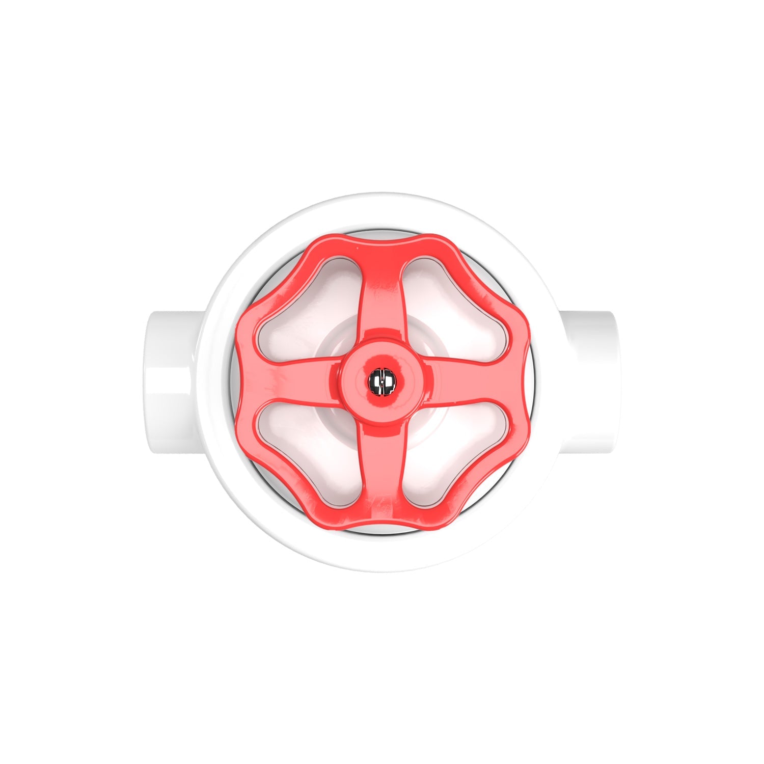 Kit interruttore/deviatore con manopola e base per Creative-Tubes in porcellana bianca Rosso 2 in linea