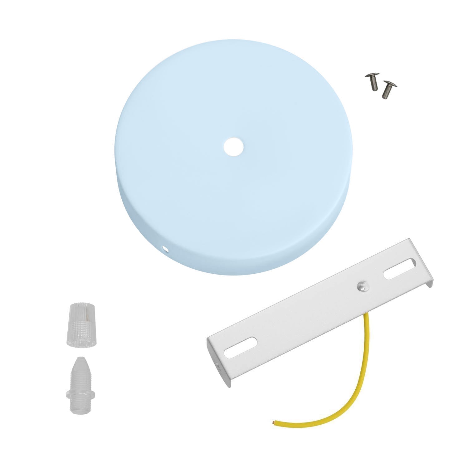 Kit rosone cilindrico in metallo - Blu carta da zucchero