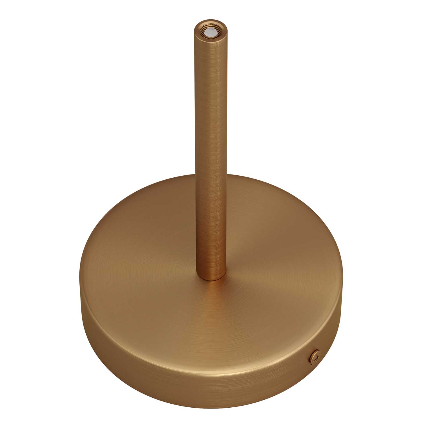 Kit rosone cilindrico in metallo con serracavo da 15 cm - Bronzo satinato