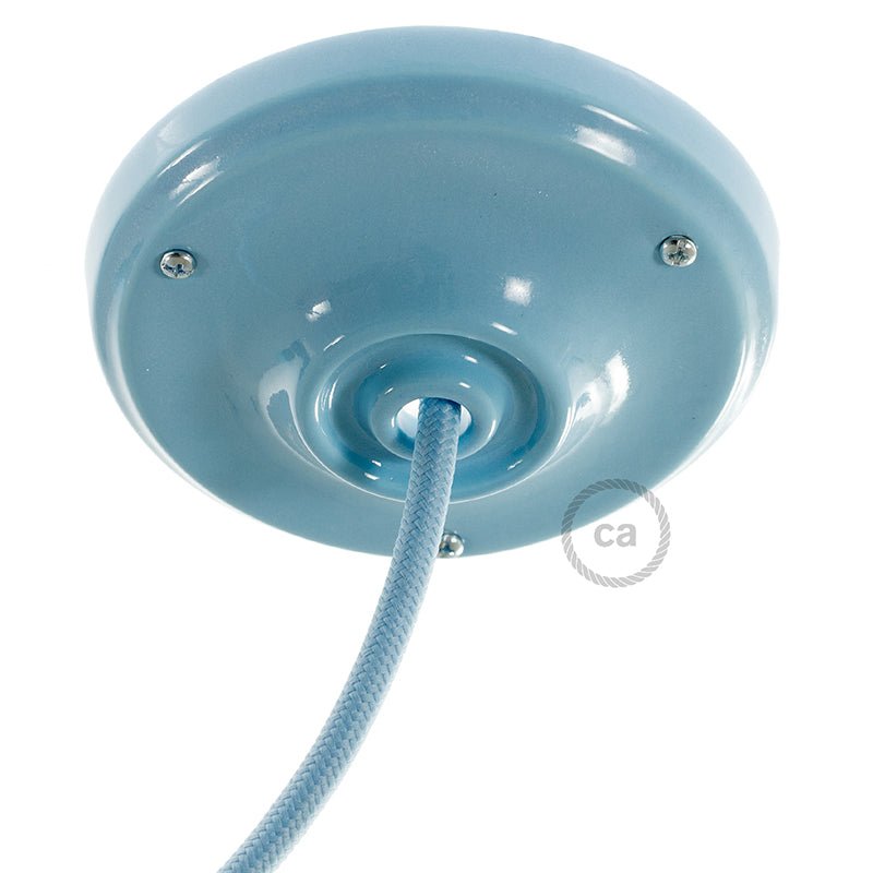 Kit rosone in porcellana - Azzurro