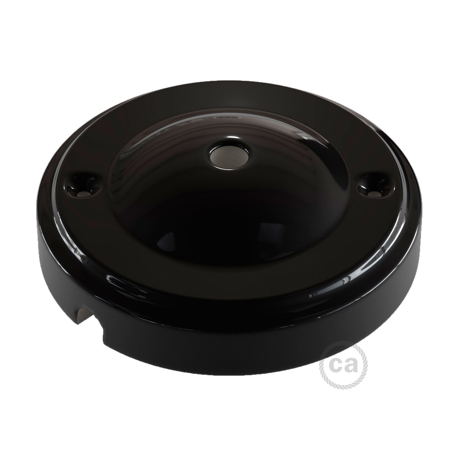 Kit rosone Minimal in porcellana - Nero