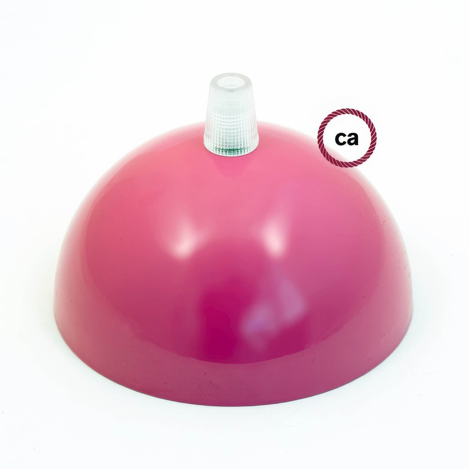 Kit rosone semisferico in metallo verniciato - Fucsia