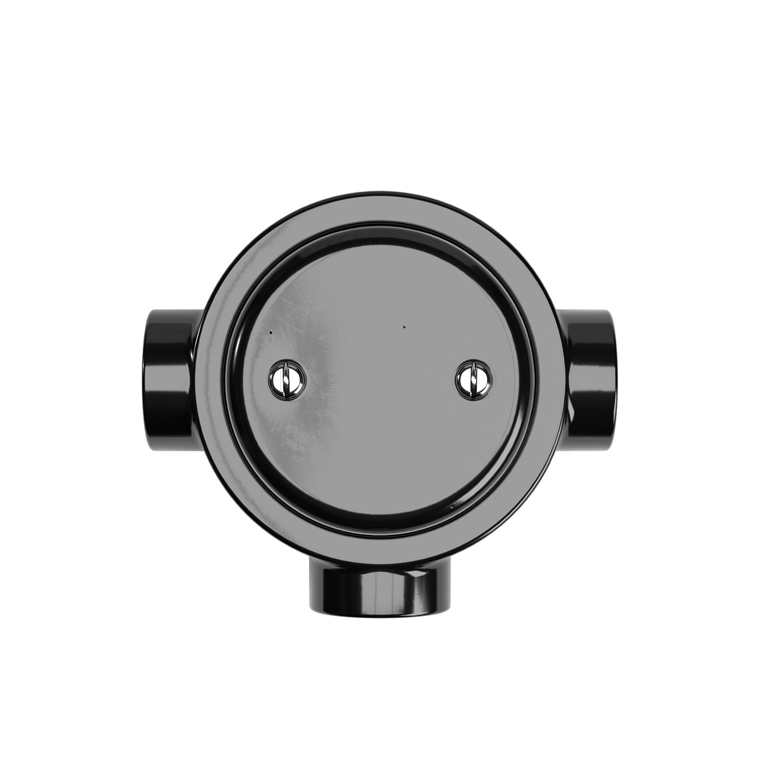 Kit scatola di derivazione e base per Creative-Tubes in porcellana - Nero 3