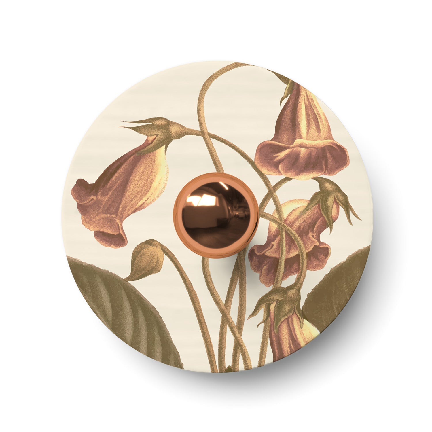 Lampada da parete o soffitto con paralume a disegni floreali 'Blossom Haven' Botanico Gloxinia - Waterproof IP44