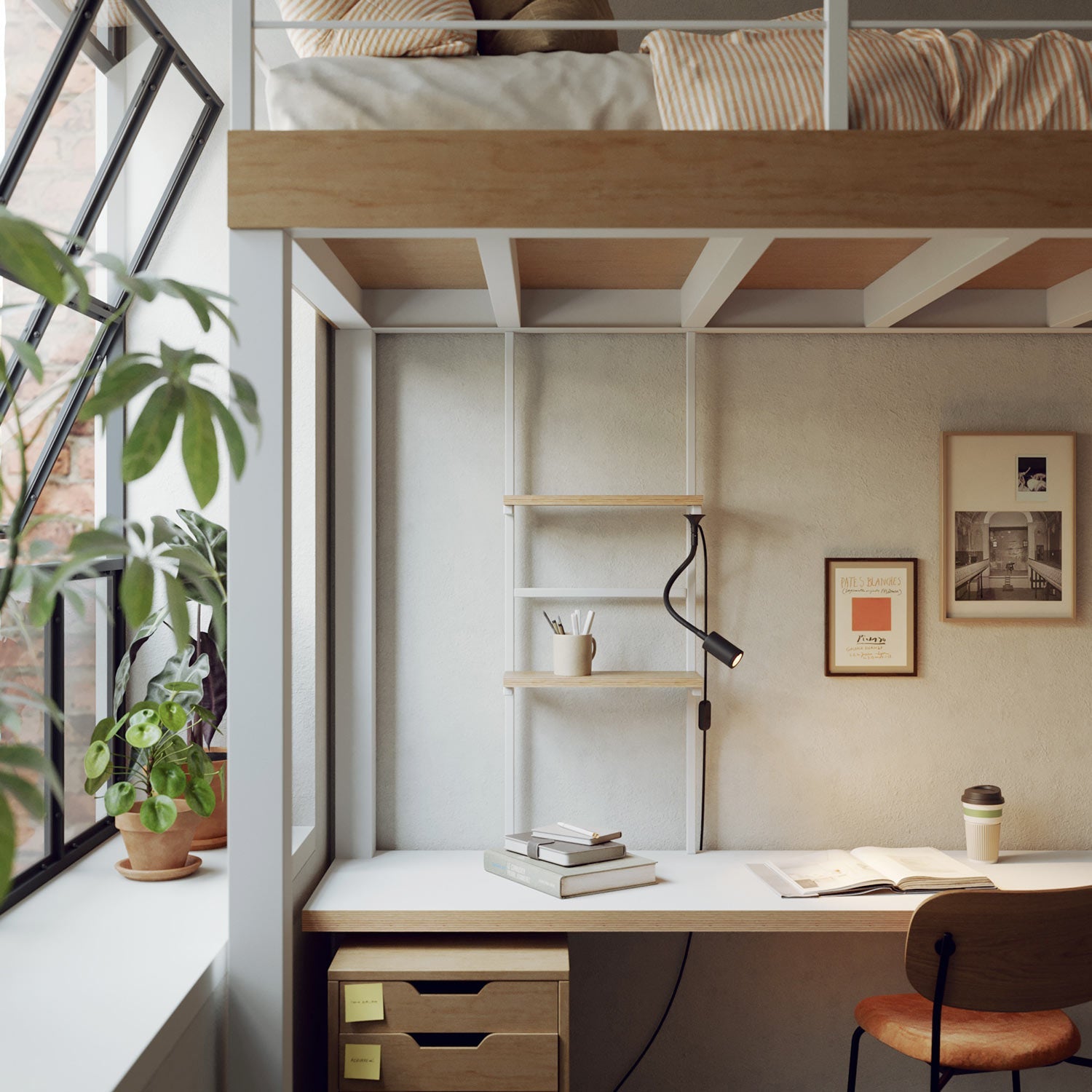 Lampada da scrivania MAG - Y con Flex, base metallica ovale e luce spot - Nero - Creative Cables