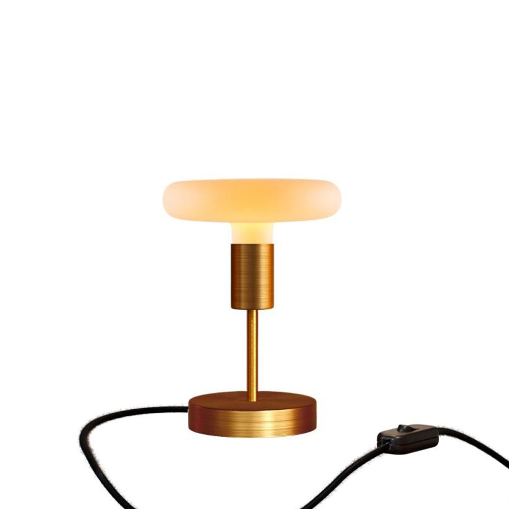 Lampada da tavolo Alzaluce Dash in metallo - Rame satinato Interruttore