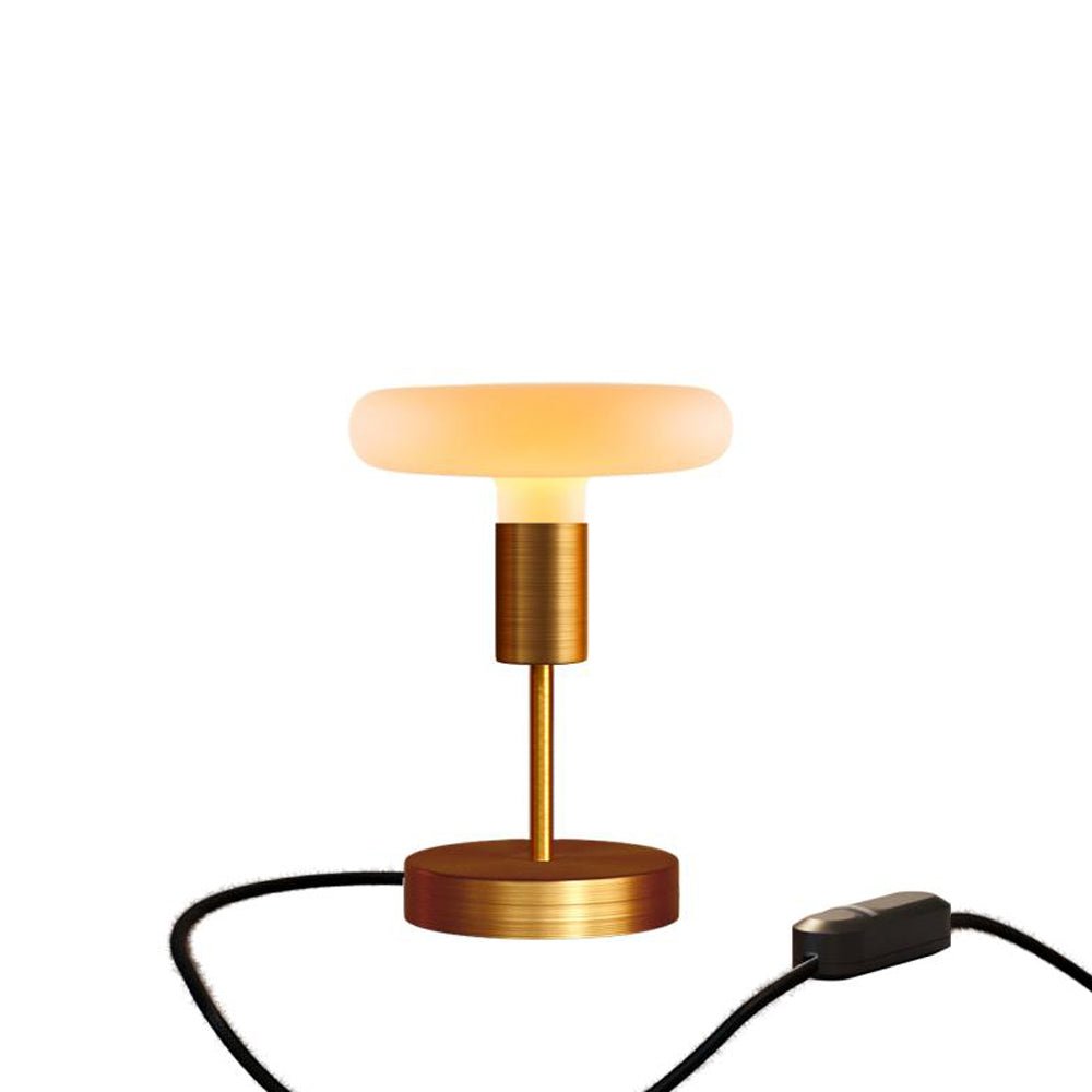 Lampada da tavolo Alzaluce Dash in metallo - Rame satinato Dimmer