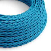 Light Blue Rayon covered Twisted electric cable - TM11