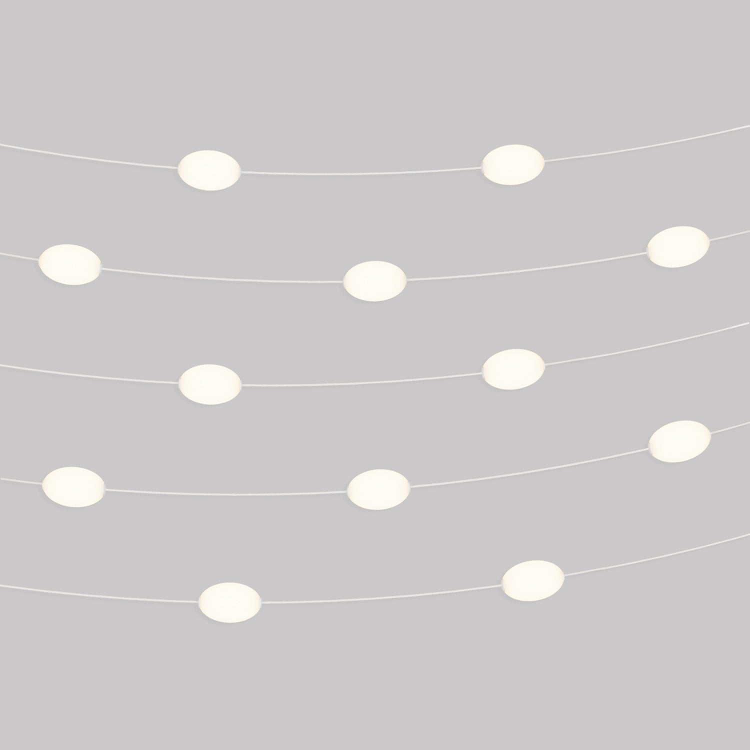 Outdoor 12 - Light String Light for wet locations White Sand, Power supply with US plug - Marina12 - Creative Cables