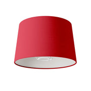 Paralume Athena con attacco E27 per lampada da tavolo o da terra - Made in Italy - Teletta Rosso