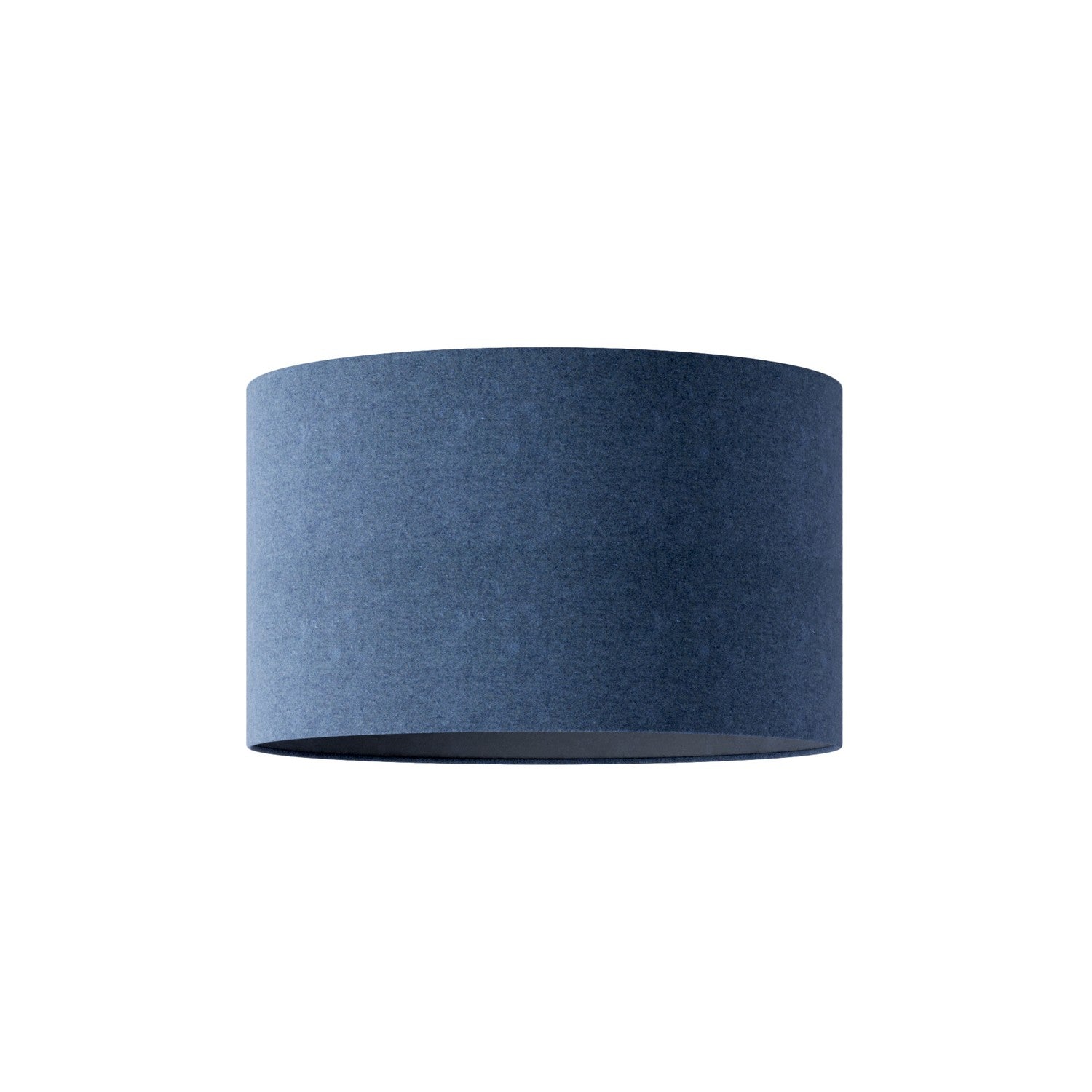 Paralume Cilindro L in tessuto con attacco E27 - Made in Italy - Lana Blu