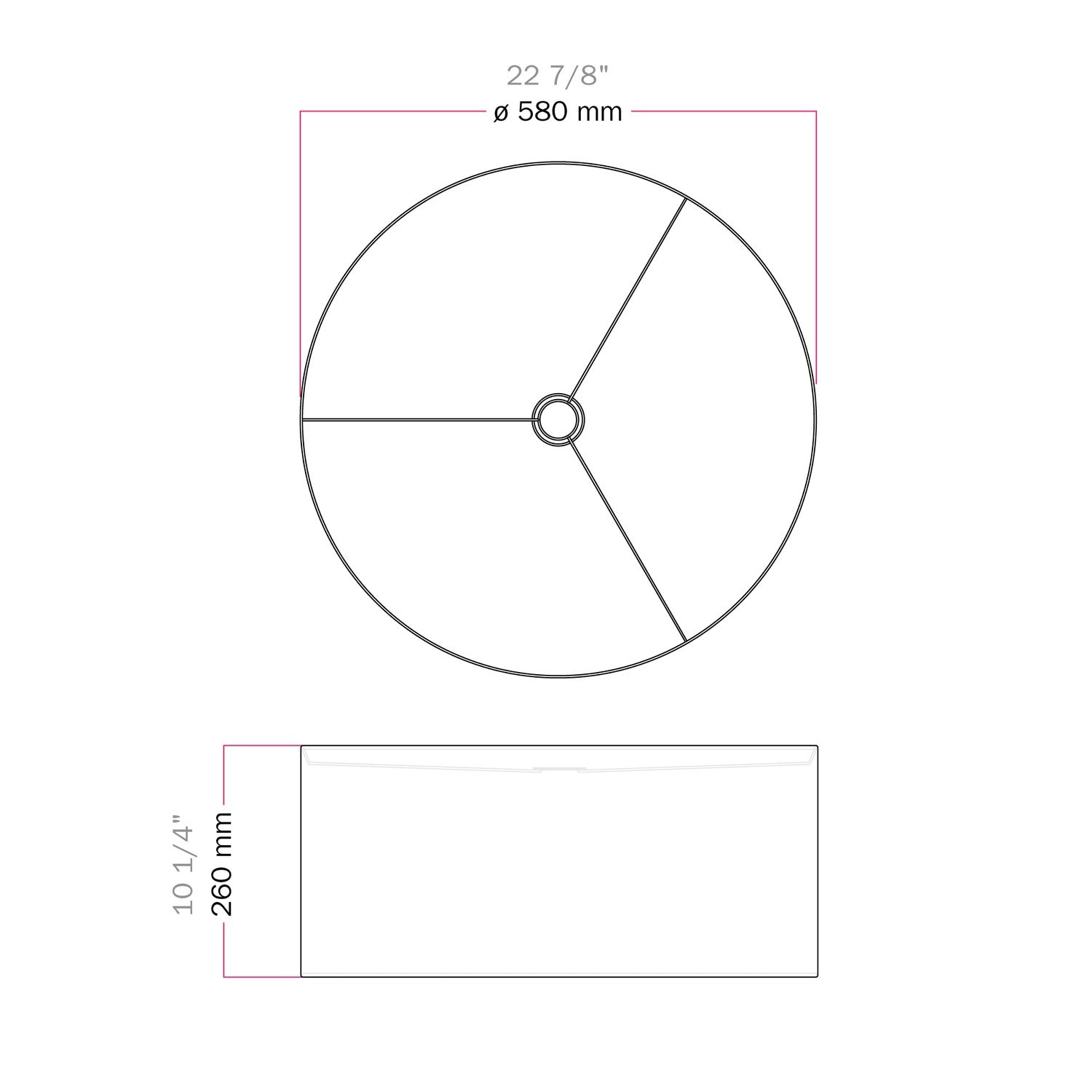 Paralume Cilindro XXL in tessuto con attacco E27 - Made in Italy - Teletta Azzurro