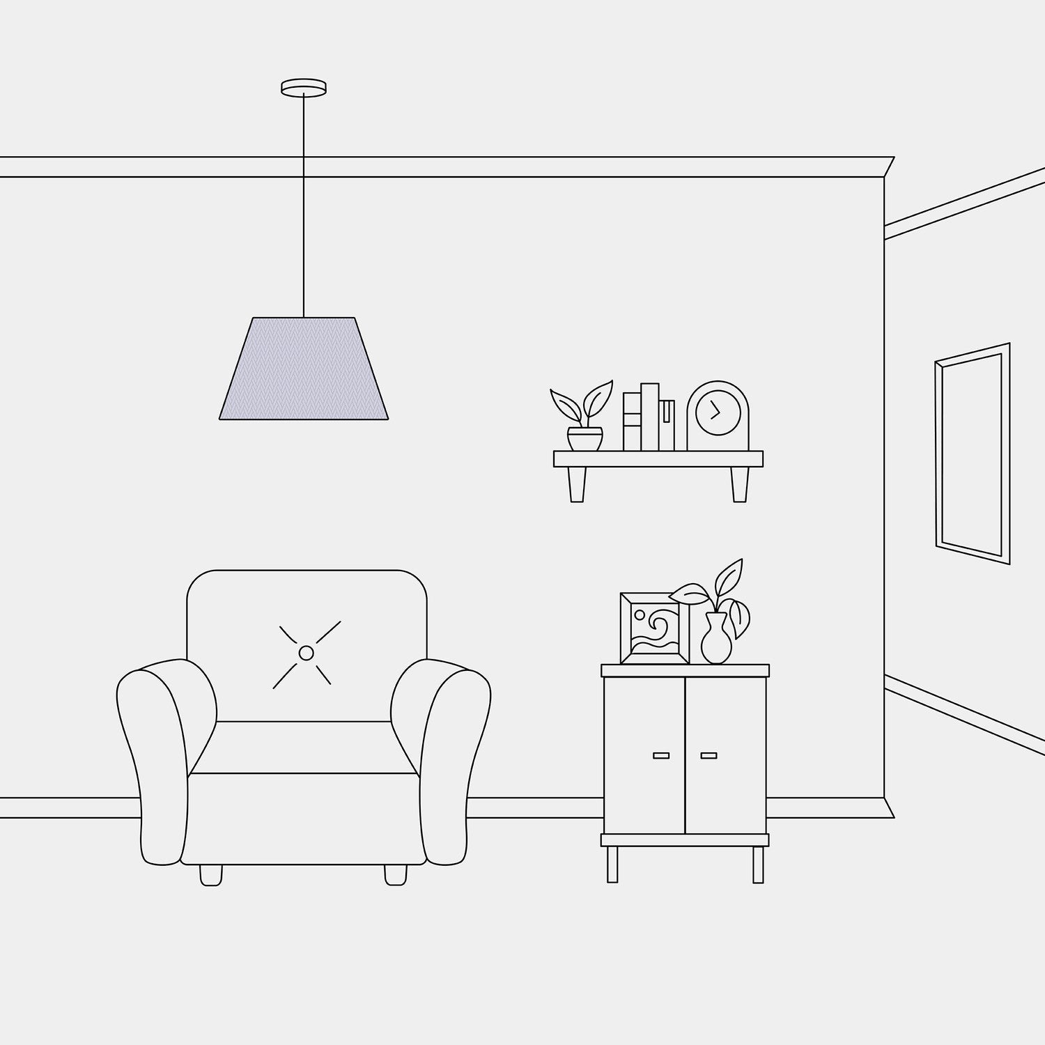 Paralume Impero M per sospensione con attacco E27 - Made in Italy - Teletta Lilla