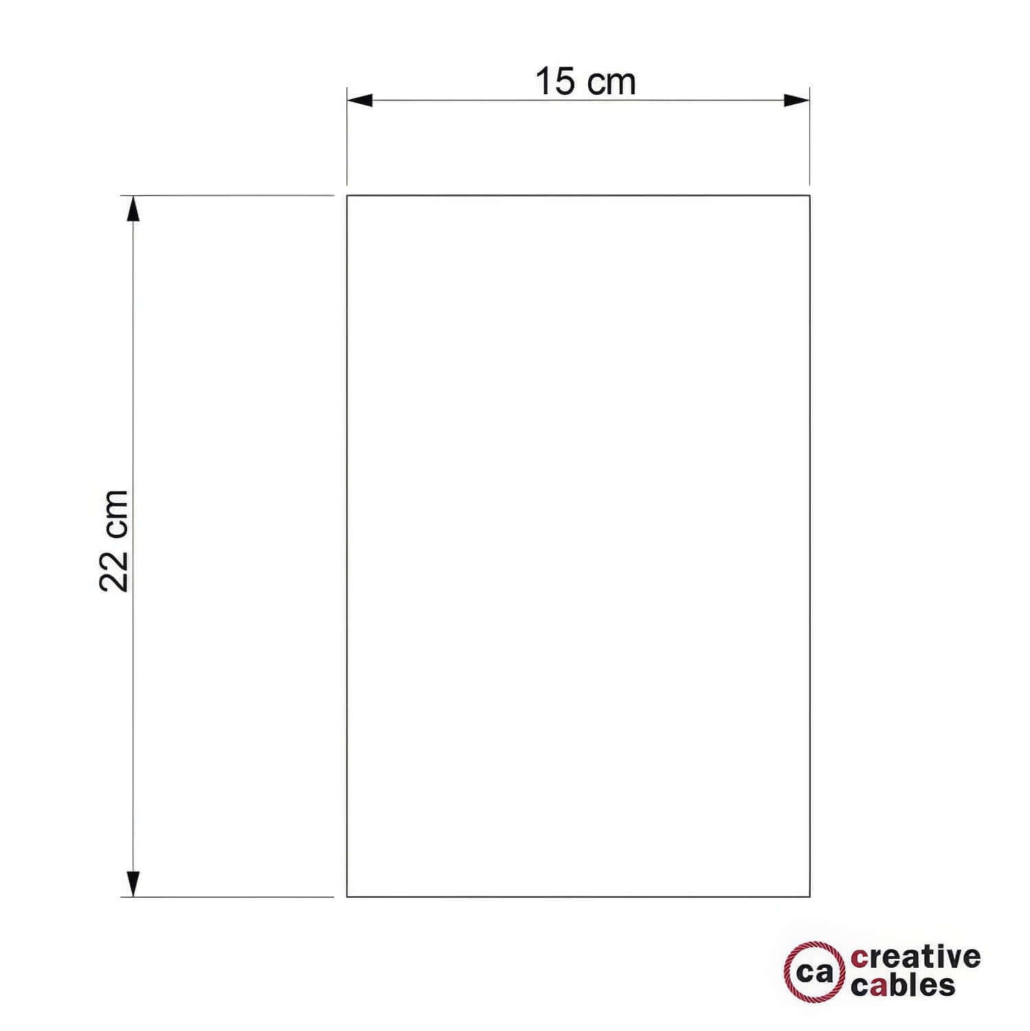 Paralume in cemento Cubo per lampada a sospensione, completo di serracavo e portalampada E27 - Cemento chiaro - Creative Cables