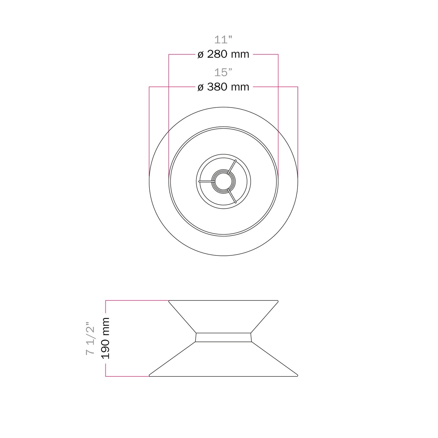 Paralume in tessuto Clessidra Arenal tortora - Made in Italy Teletta antracite
