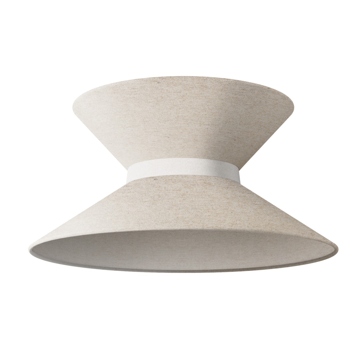 Paralume in tessuto Clessidra per lampada a sospensione - Lana Beige - Creative Cables