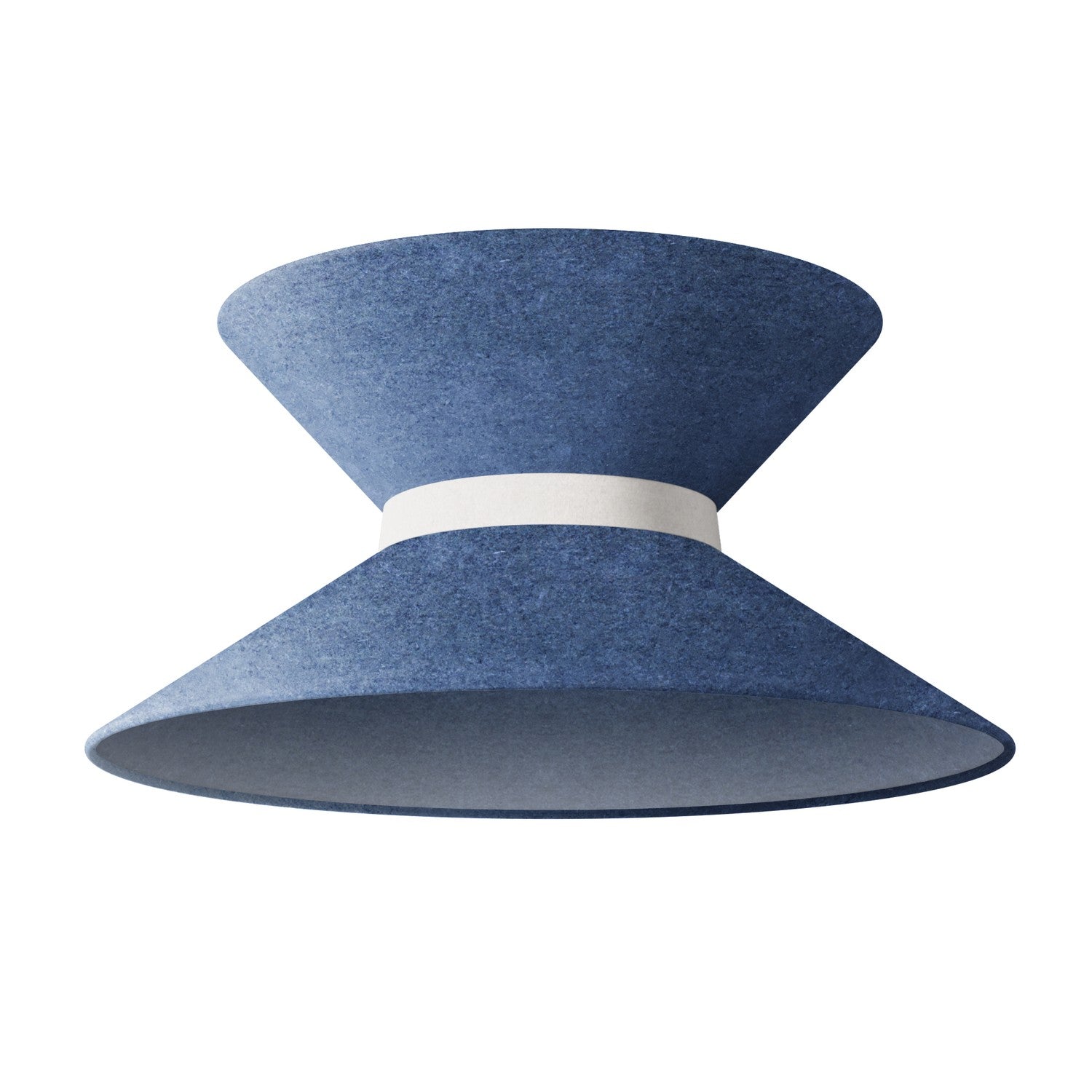 Paralume in tessuto Clessidra per lampada a sospensione - Lana Blu - Creative Cables