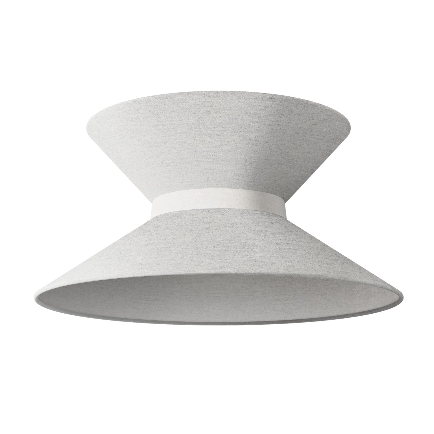 Paralume in tessuto Clessidra per lampada a sospensione - Lana Grigio Chiaro - Creative Cables