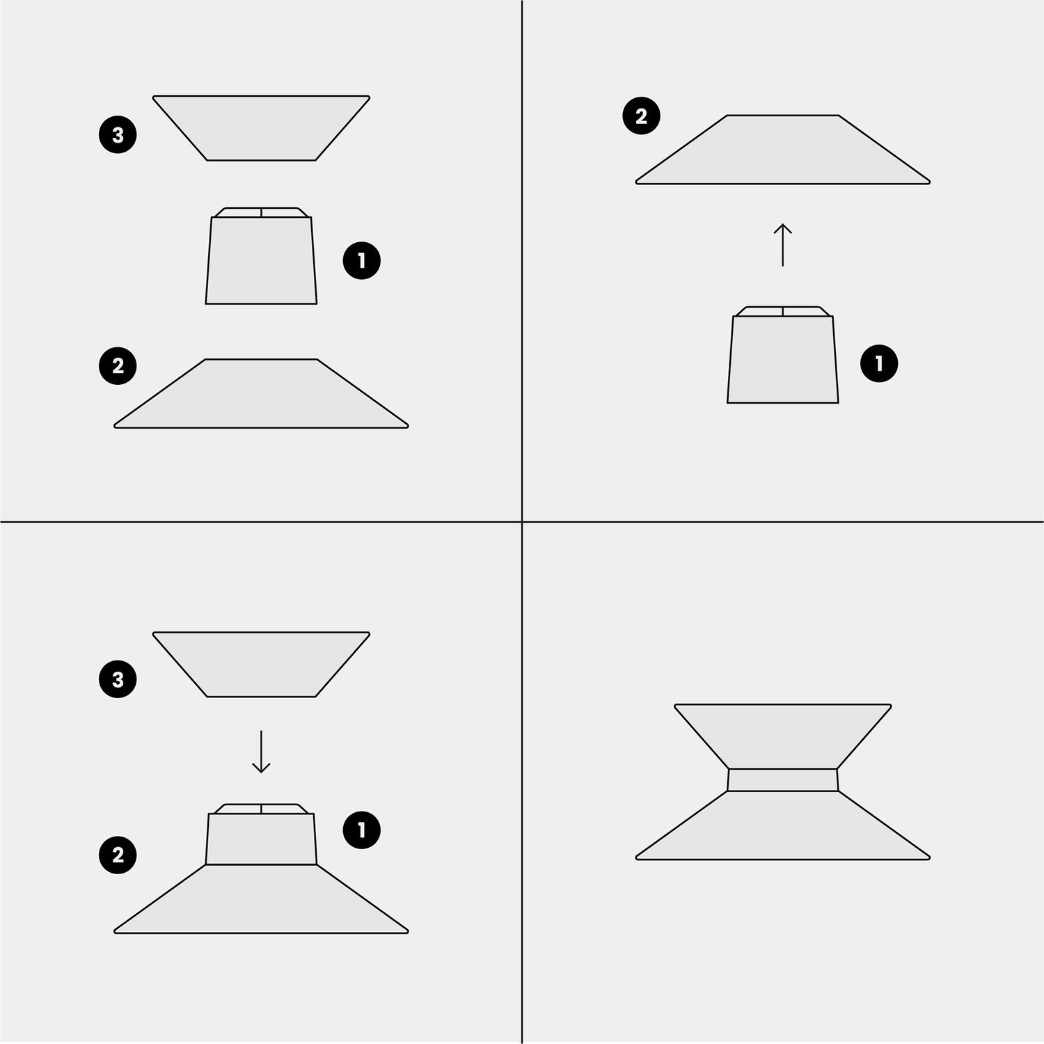 Paralume in tessuto Clessidra Teletta antracite - Made in Italy Teletta antracite