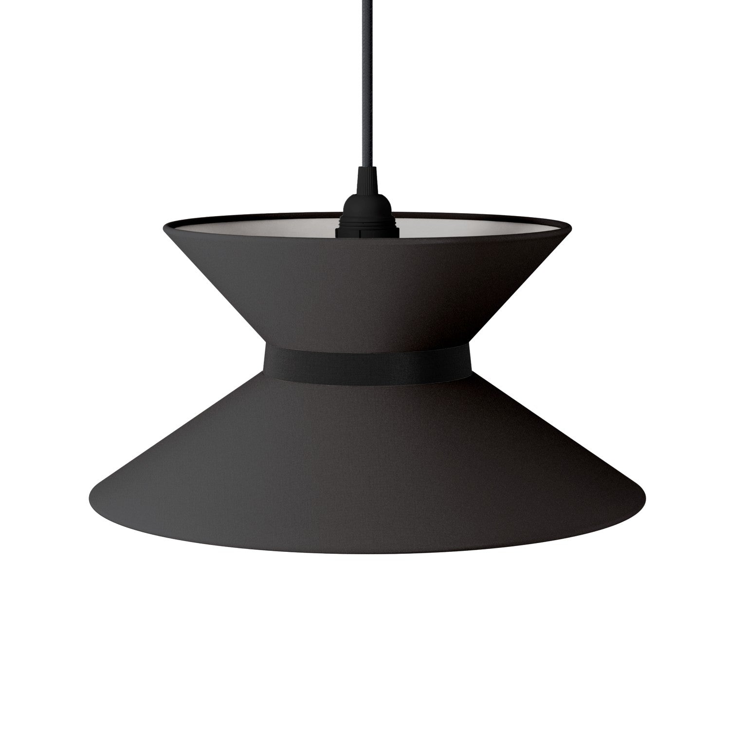 Paralume in tessuto Clessidra Teletta antracite - Made in Italy Teletta antracite