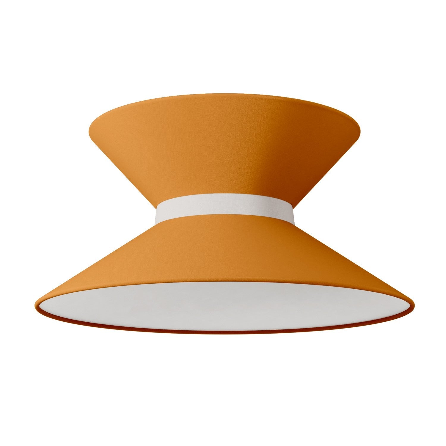 Paralume in tessuto Clessidra Teletta mandarino - Made in Italy - Creative Cables