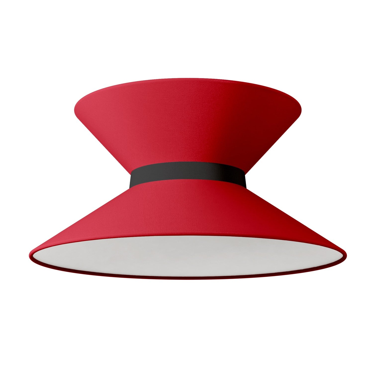 Paralume in tessuto Clessidra Teletta rosso - Made in Italy - Creative Cables