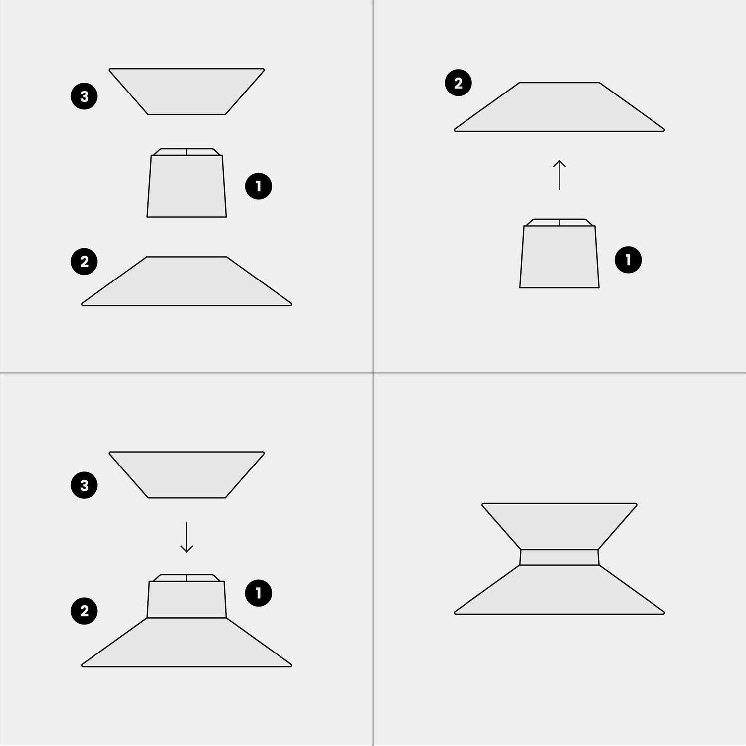 Paralume in tessuto Clessidra Teletta rosso - Made in Italy - Creative Cables