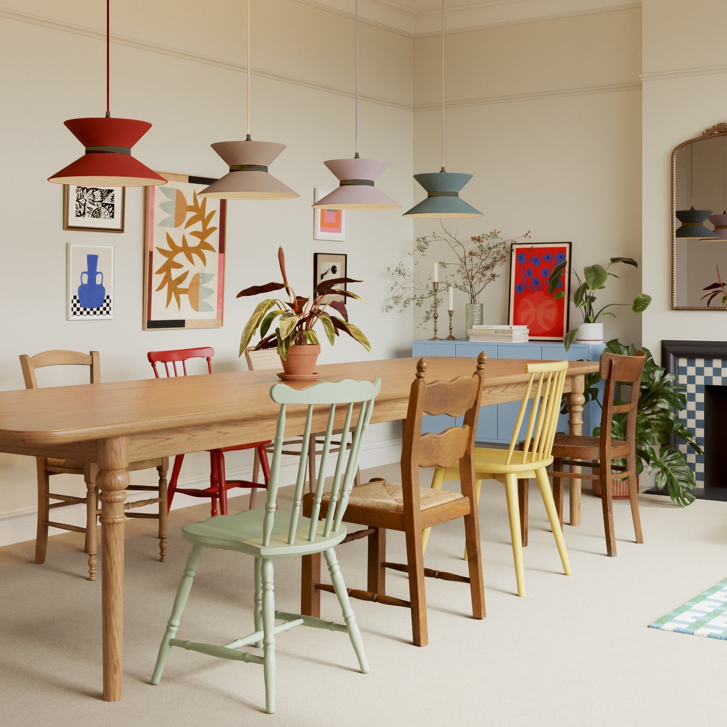 Paralume in tessuto Clessidra Teletta rosso - Made in Italy - Creative Cables