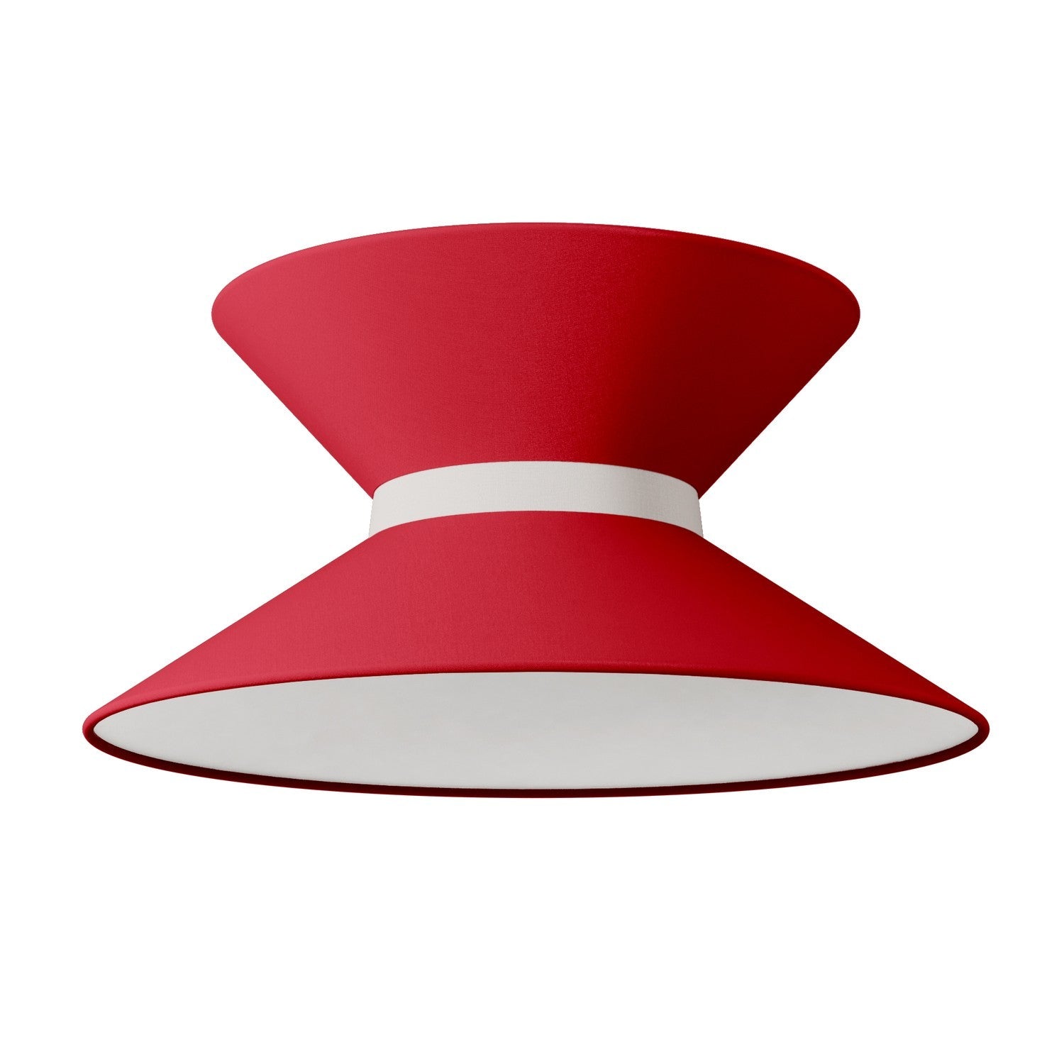 Paralume in tessuto Clessidra Teletta rosso - Made in Italy - Creative Cables