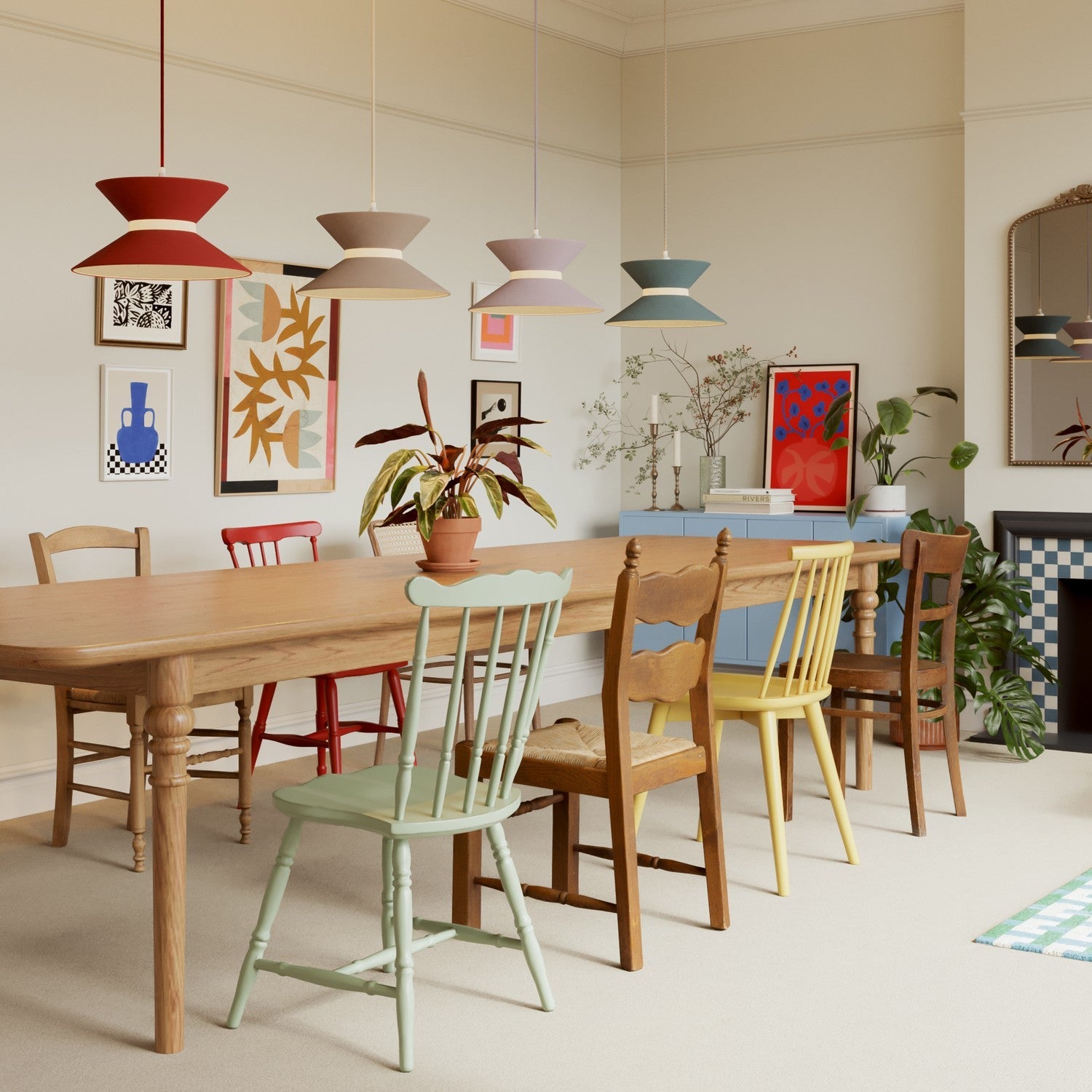 Paralume in tessuto Clessidra Teletta rosso - Made in Italy - Creative Cables