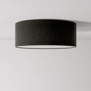 Plafoniera in tessuto Medium Slim - Made in Italy - Lana Grigio Scuro