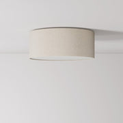 Plafoniera in tessuto Small - Made in Italy - Lana Sabbia