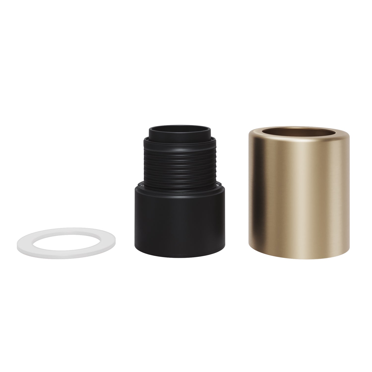 Portalampada E27 in metallo da parete o soffitto - Bronzo satinato