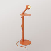 Rocco - Lampada da terra con spina UK e lampadina Camo - Arancione