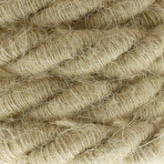 Rope electrical wire 18/3 AWG wire inside. Rough Jute Fabric