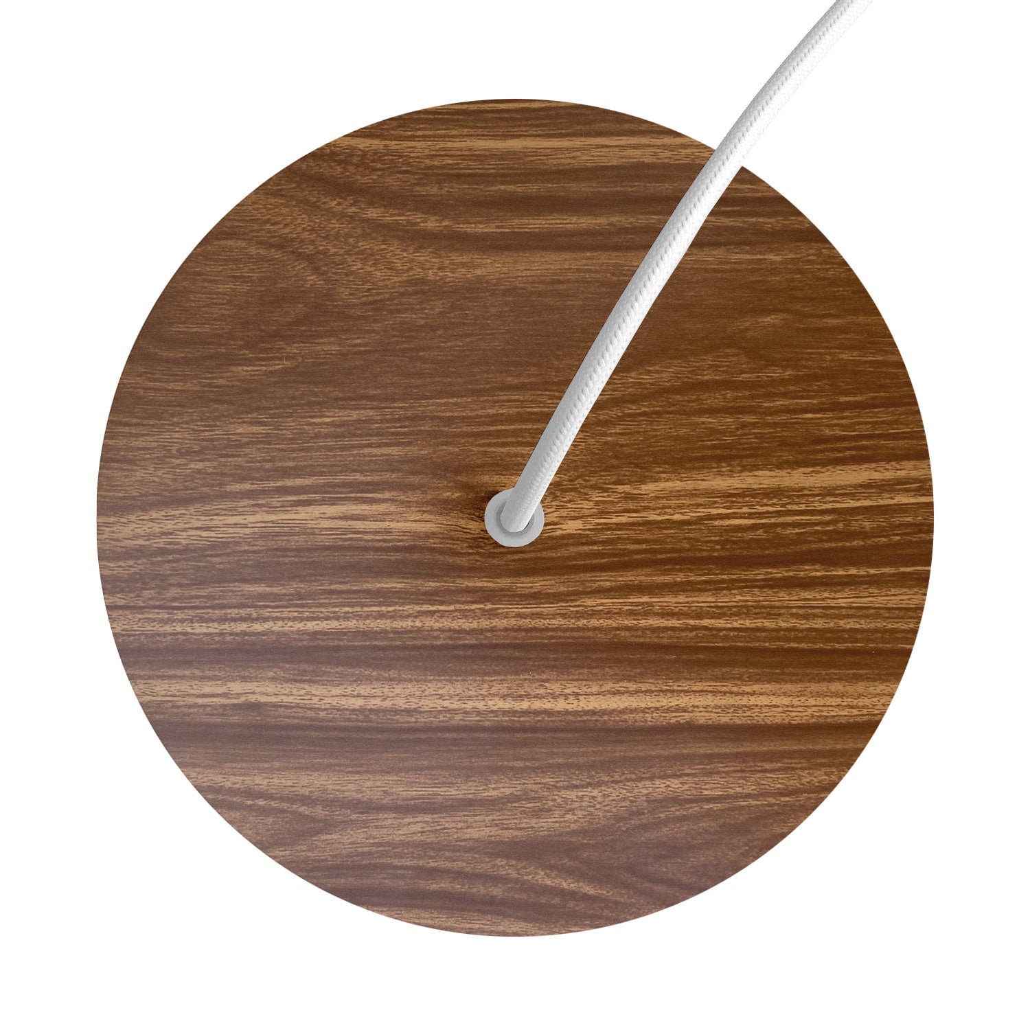 Rosone Rose-One rotondo, diametro 200 mm con 1 foro e 4 fori laterali - Legno Bianco